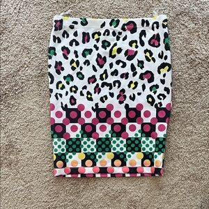 Colorful Patterned Women's Pencil Skirt